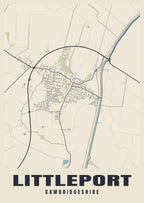 Street map poster of Littleport, Cambridgeshire
