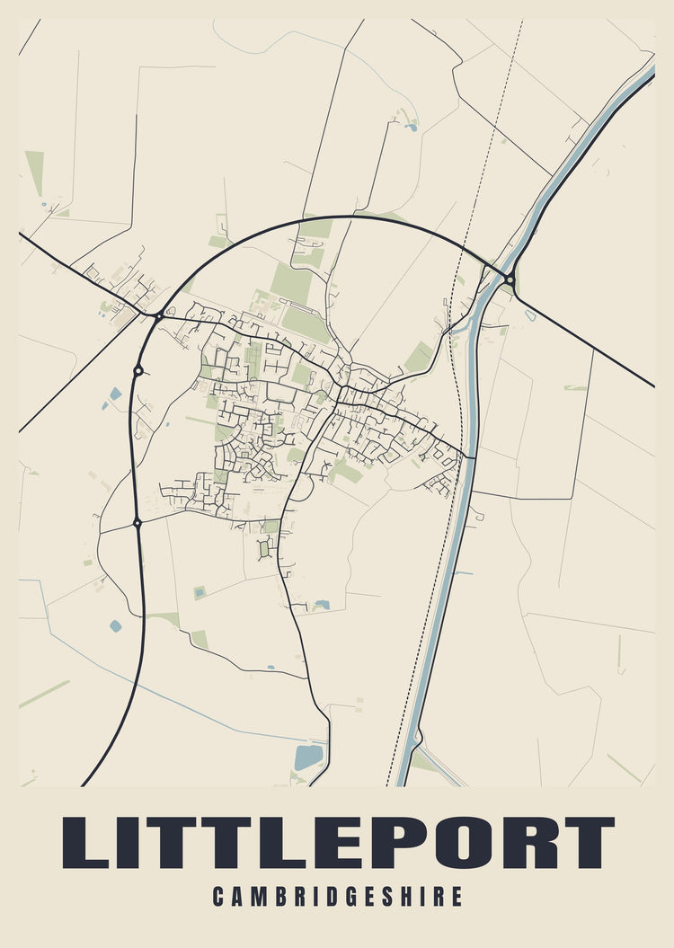Littleport Street Map Poster