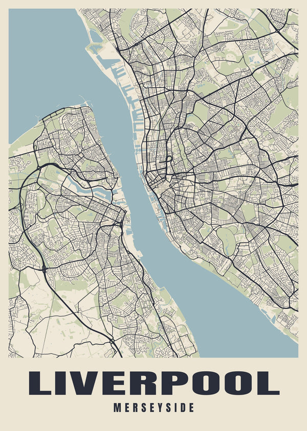 Liverpool Street Map Poster