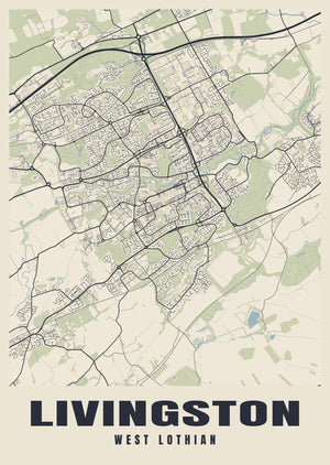 Livingston Street Map Poster