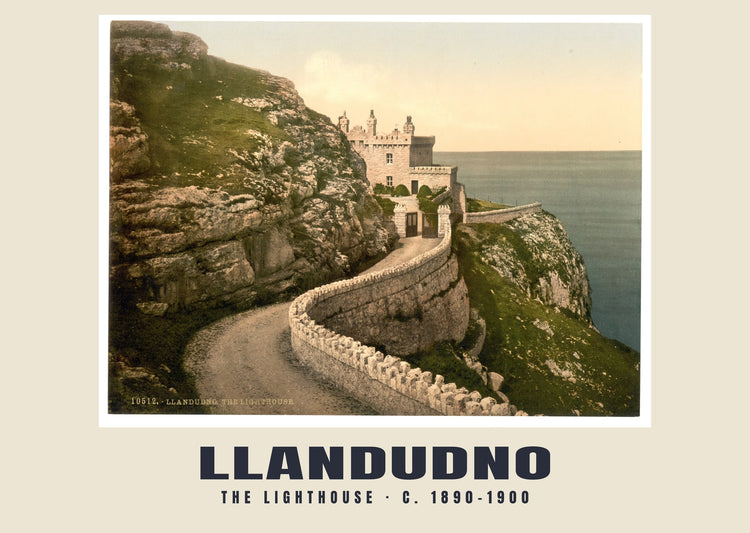 The lighthouse, Llandudno, c. 1890–1900 Heritage Print