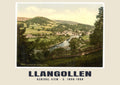 General view, Llangollen, c. 1890–1900 heritage photograph