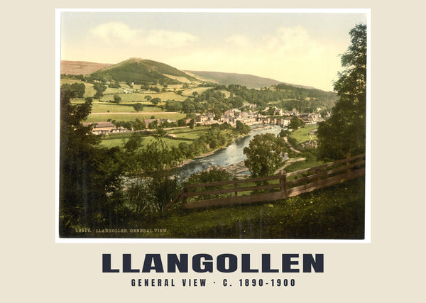 General view, Llangollen, c. 1890–1900 Heritage Print