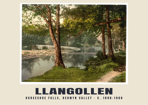 Horseshoe Falls, Berwyn Valley, Llangollen, c. 1890–1900 Heritage Print