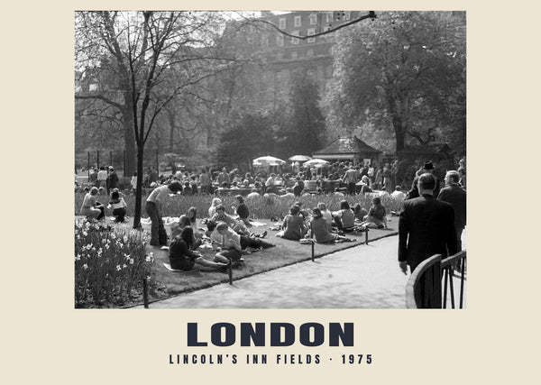 Lincoln’s Inn Fields, London, 1975 Heritage Print
