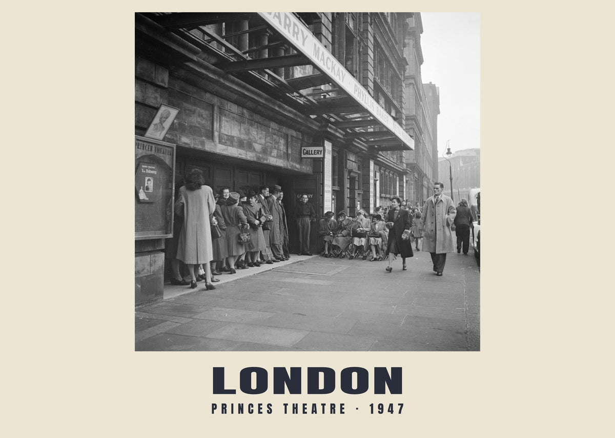 Princes Theatre, London, 1947 — Historic photograph print