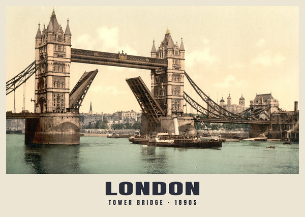 Tower Bridge, London, c. 1890–1900 Heritage Print