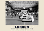 Waterloo station concourse, London, 1975 heritage photograph