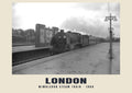 Wimbledon steam train, London, 1960 heritage photograph