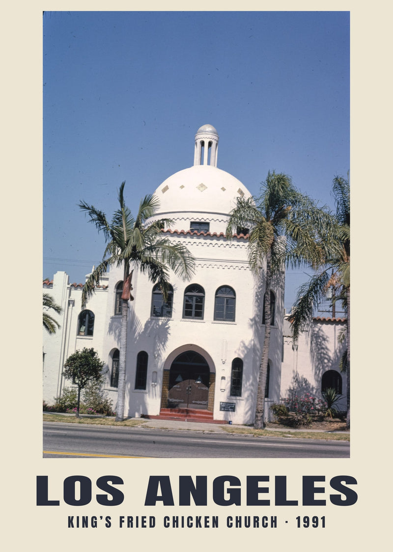 King’s Fried Chicken Church, Los Angeles — 1991 · Historic photograph print