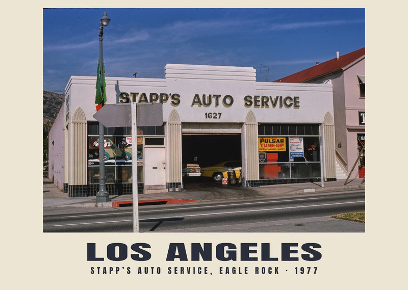 Stapp’s Auto Service, Eagle Rock, Los Angeles — 1977 · Historic photograph print