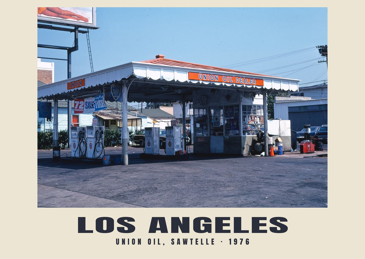 Union Oil, Sawtelle, Los Angeles, 1976 — Historic photograph print