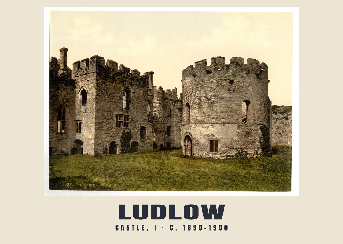 Castle, I, Ludlow, c. 1890–1900 heritage photograph
