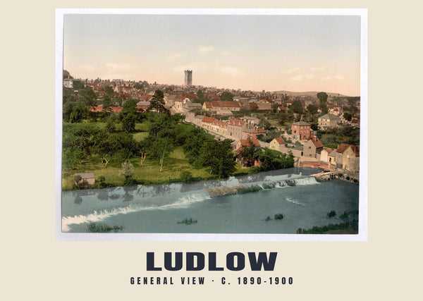 General view, Ludlow, c. 1890–1900 Heritage Print