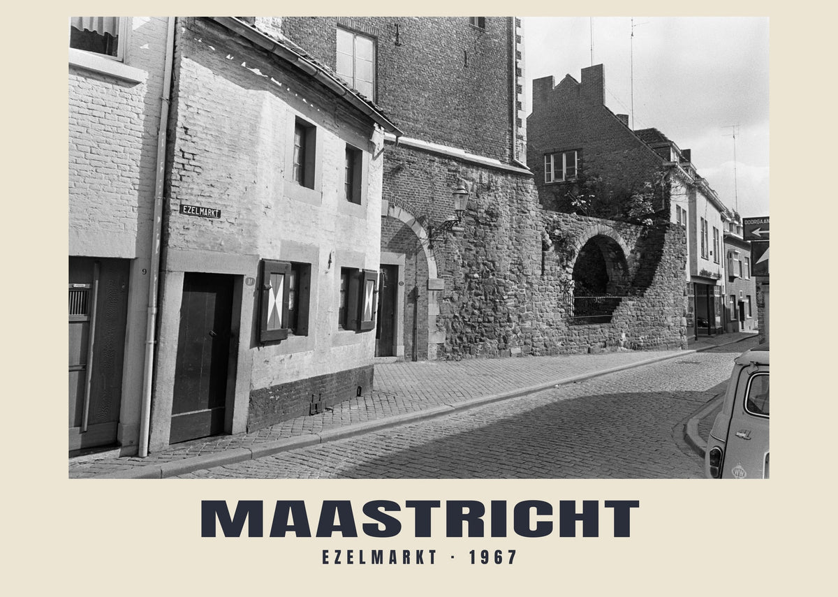 Ezelmarkt, Maastricht, 1967 — Historic photograph print