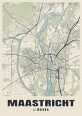 Street map poster of Maastricht, Limburg