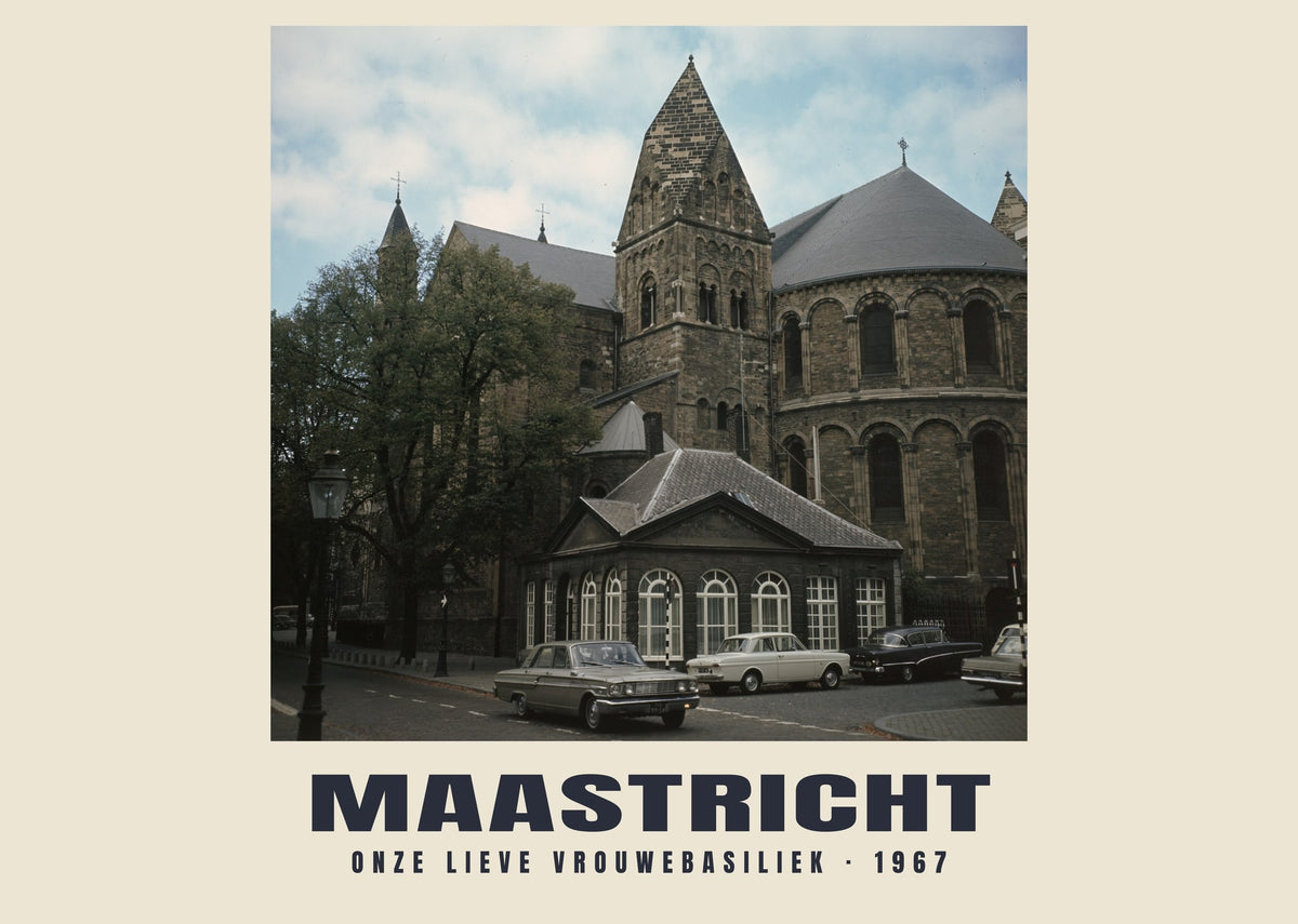 Onze Lieve Vrouwebasiliek, Maastricht, 1967 — Historic photograph print