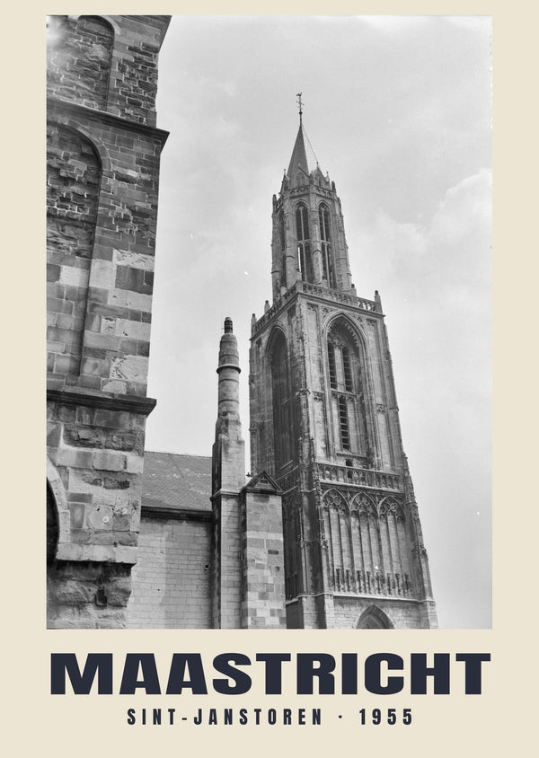 Sint-Janstoren, Maastricht — 1955 · Historic photograph print