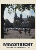 Vrijthof and Sint-Servaasbasiliek, Maastricht, 1967 — Historic photograph print