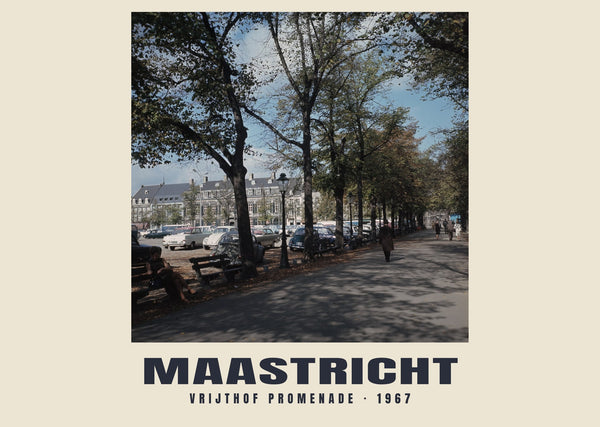 Vrijthof promenade, Maastricht — 1967 · Historic photograph print
