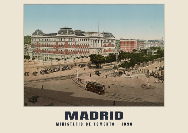 Ministerio de Fomento, Madrid — 1890 · Vintage photochrom print