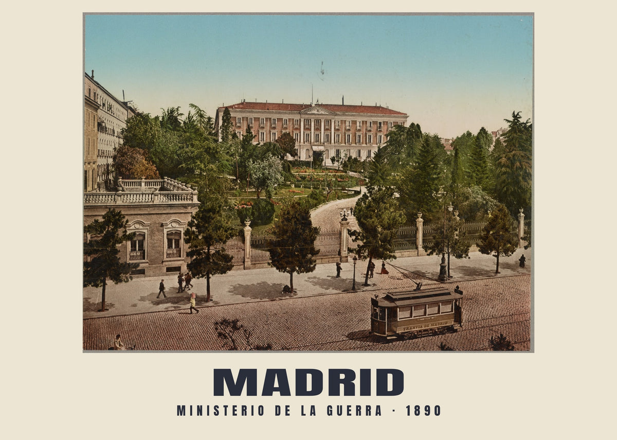 Ministerio de la Guerra, Madrid, 1890 heritage photograph