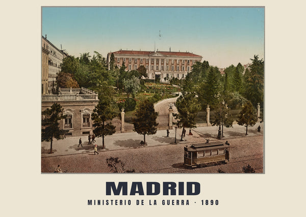 Ministerio de la Guerra, Madrid — 1890 · Vintage photochrom print