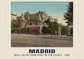 Royal Palace from Paseo de San Vicente, Madrid, 1890 heritage photograph