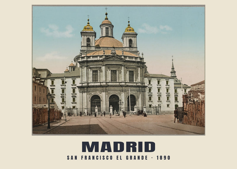 San Francisco el Grande, Madrid — 1890 · Vintage photochrom print
