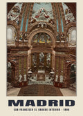 San Francisco el Grande Interior, Madrid, 1890 heritage photograph