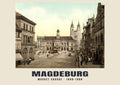 Market Square, Magdeburg, 1890–1900 heritage photograph