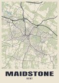 Street map poster of Maidstone, Kent