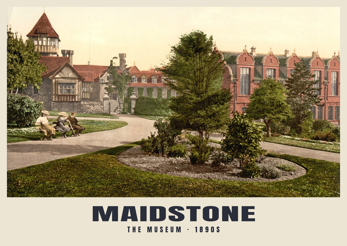The Museum, Maidstone, 1890s heritage photograph