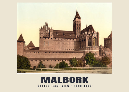 Castle, East View, Malbork, 1890–1900 heritage photograph