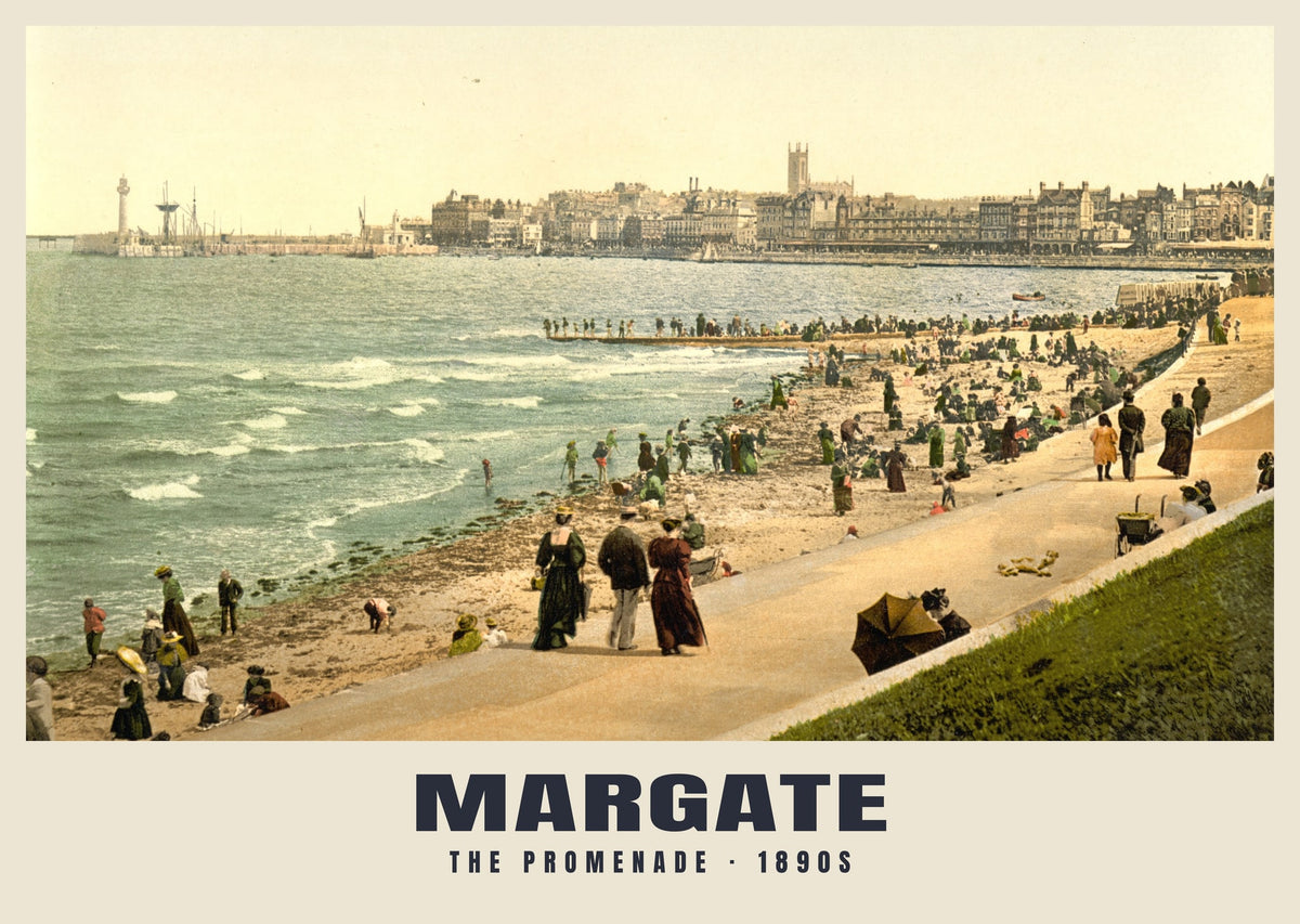 The Promenade, Margate, 1890s heritage photograph