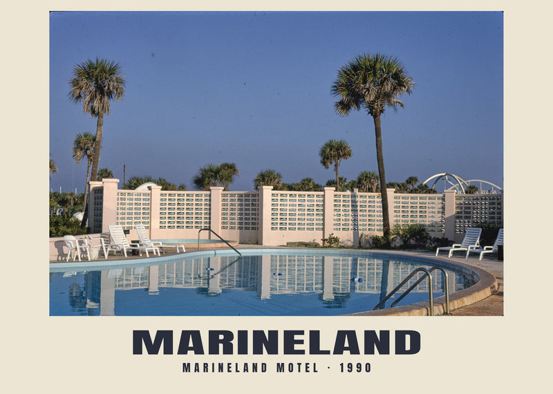 Marineland Motel, Marineland, Florida — 1990 · Historic photograph print