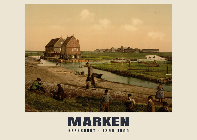 Kerkbuurt, Marken — 1890–1900 · Vintage photochrom print