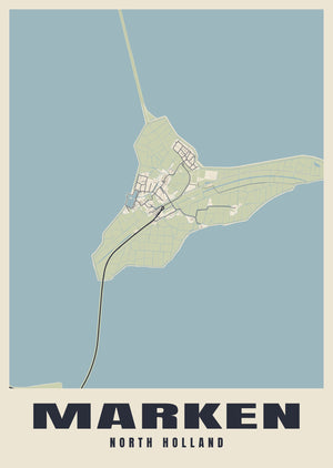 Marken Street Map Poster