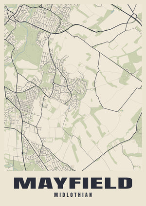 Mayfield Street Map Poster