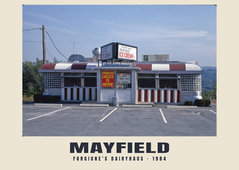 Forgione’s Dairyhaus, Mayfield, Pennsylvania — 1984 · Historic photograph print