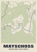 Street map poster of Mayschoß, Rhineland-Palatinate