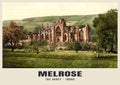 The Abbey, Melrose, 1890s heritage photograph