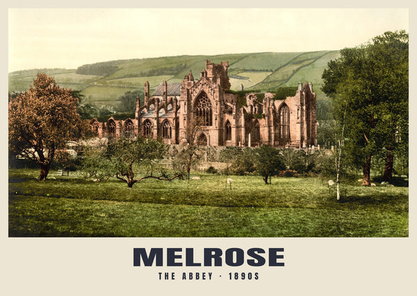 The Abbey, Melrose, c. 1890–1900 Heritage Print