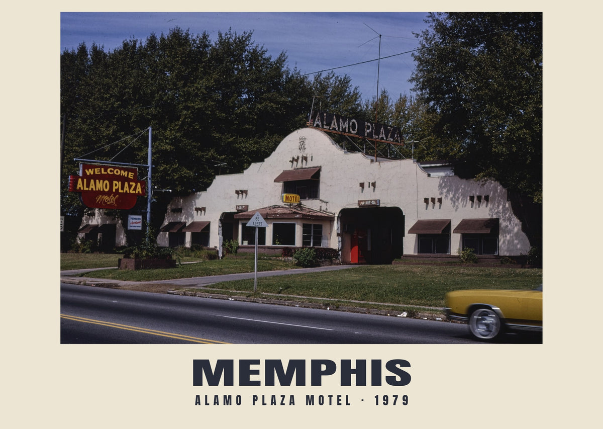 Alamo Plaza Motel, Memphis, 1979 — Historic photograph print