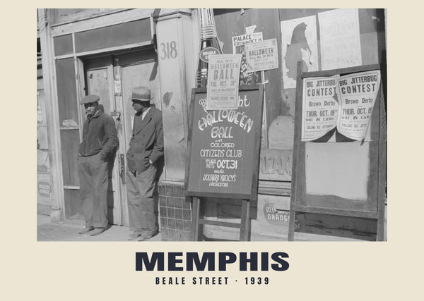 Beale Street, Memphis — 1939 · Historic photograph print