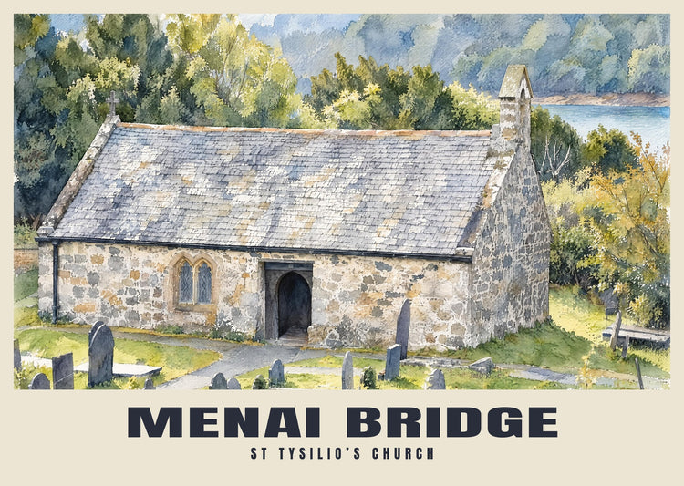 St Tysilio’s Church, Menai Bridge Poster