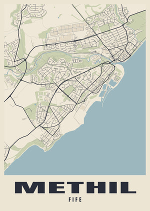 Methil Street Map Poster