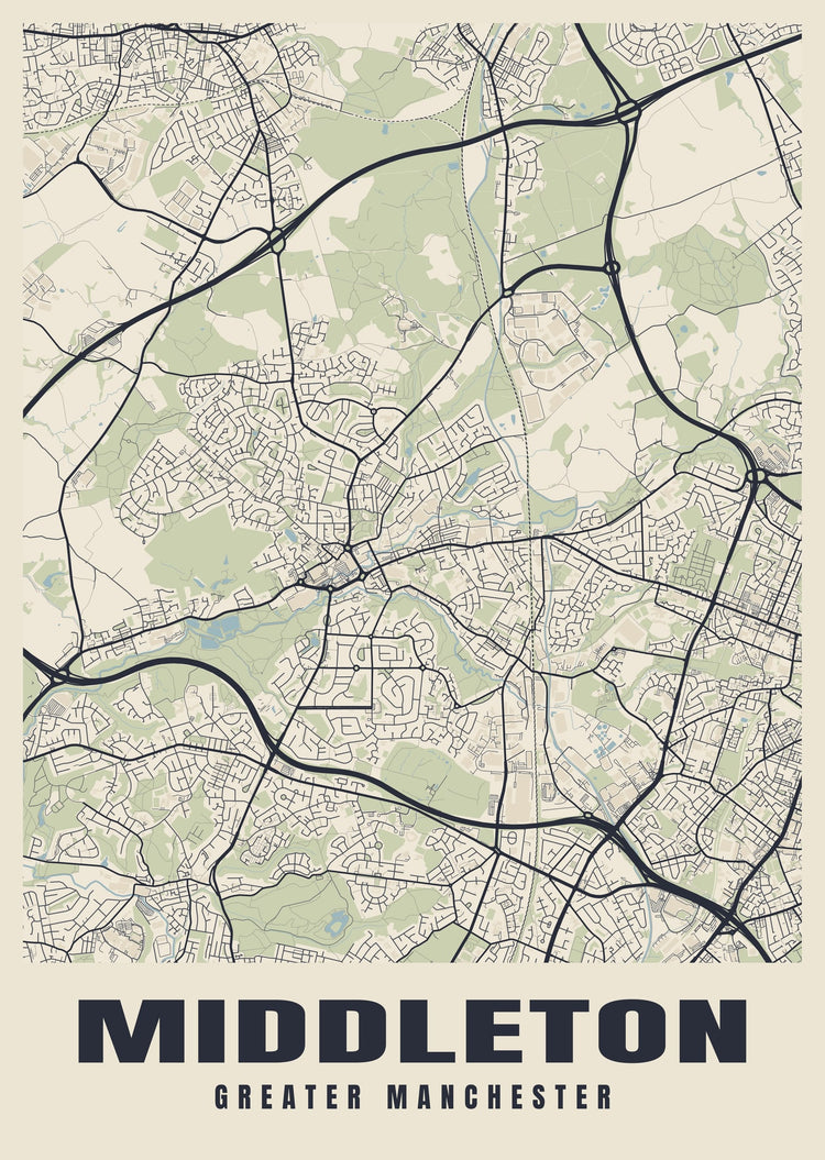 Middleton Street Map Poster