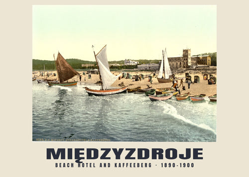 Beach Hotel and Kaffeeberg, Międzyzdroje, 1890–1900 heritage photograph