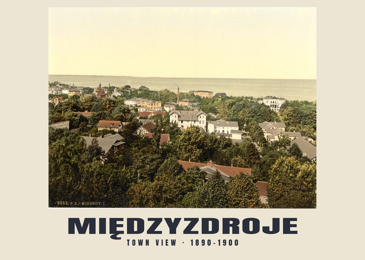 Town View, Międzyzdroje, 1890–1900 heritage photograph